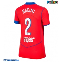 Camisa de Futebol Paris Saint-Germain Achraf Hakimi #2 Equipamento Alternativo Mulheres 2025-26 Manga Curta